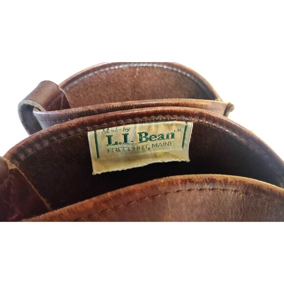 L.L. Bean Women's 8 Maine Hunting Shoe Brown/Black Leather Rubber Duck Boots - Picture 4 of 13